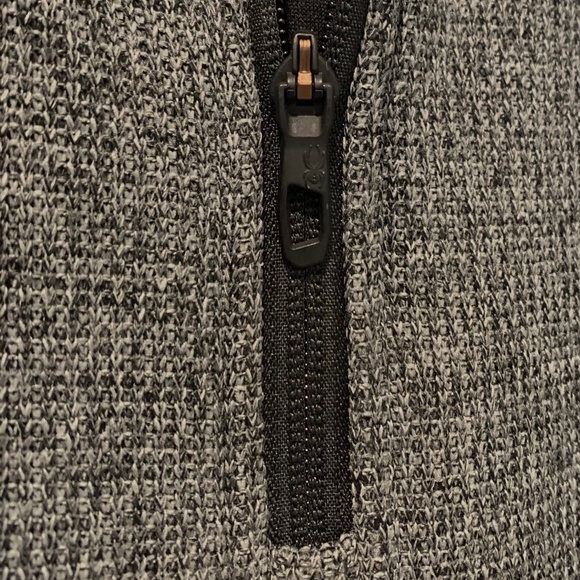 Spyder Men's Outbound Half-Zip Pullover Mid-Weight Gray Black Jacket Large L - Picture 4 of 8